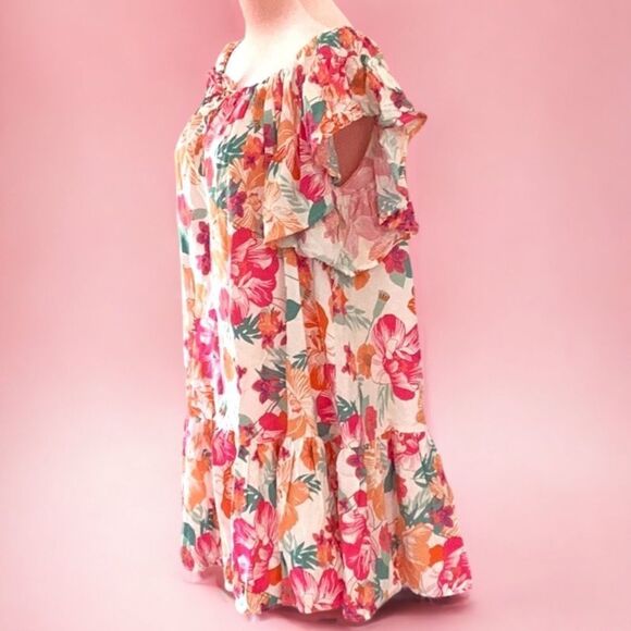 RACHEL ZOE DRESS SWIMWEAR BATHING SUIT COVERING SMALL OFF THE SHOULDER BRIGHT - Picture 4 of 6